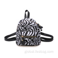 China Custom PU leather backpack school cute Cotton backpack Supplier